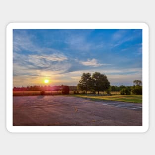 Photography of School Yard with Stunning Sky and Sunset V1 Magnet